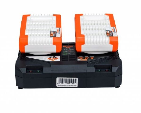 Komplet 2 baterije + dvostruki punjač RURIS Alfa UP 4444e