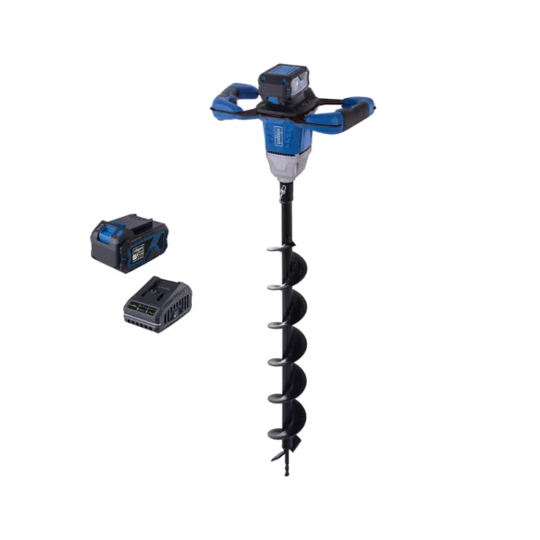 Scheppach aku bušač zemlje Brushless IXES BC-EB100-X - SET L 1x4Ah