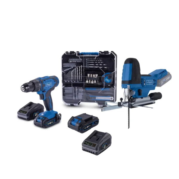 Scheppach aku set bušilica i ubodna pila IXES KIT 3