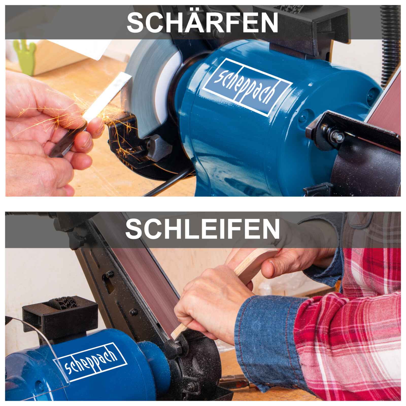 Scheppach stona kombinovana brusilica BGS700 - Image 4