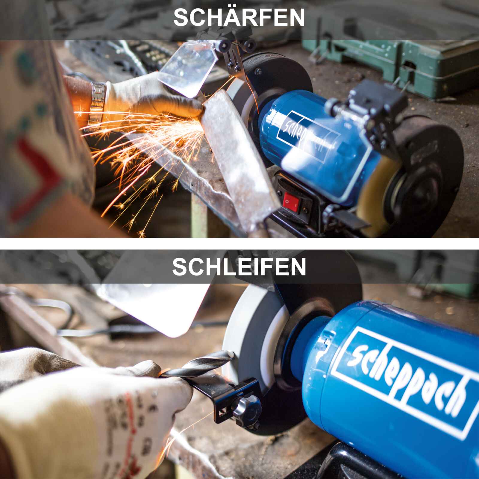 Scheppach stona dvostrana brusilica SM200L - Image 4