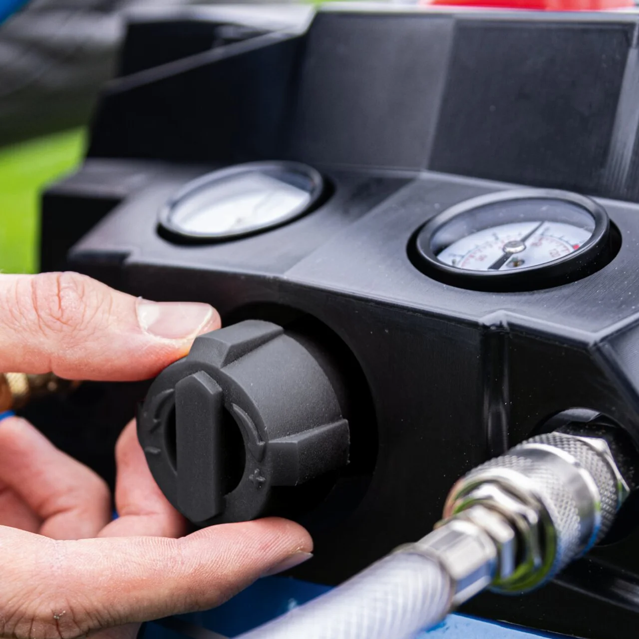 Scheppach aku kompresor za vazduh 6 L IXES C-ACT160/6-X – SET 2.5 2x2Ah - Image 3