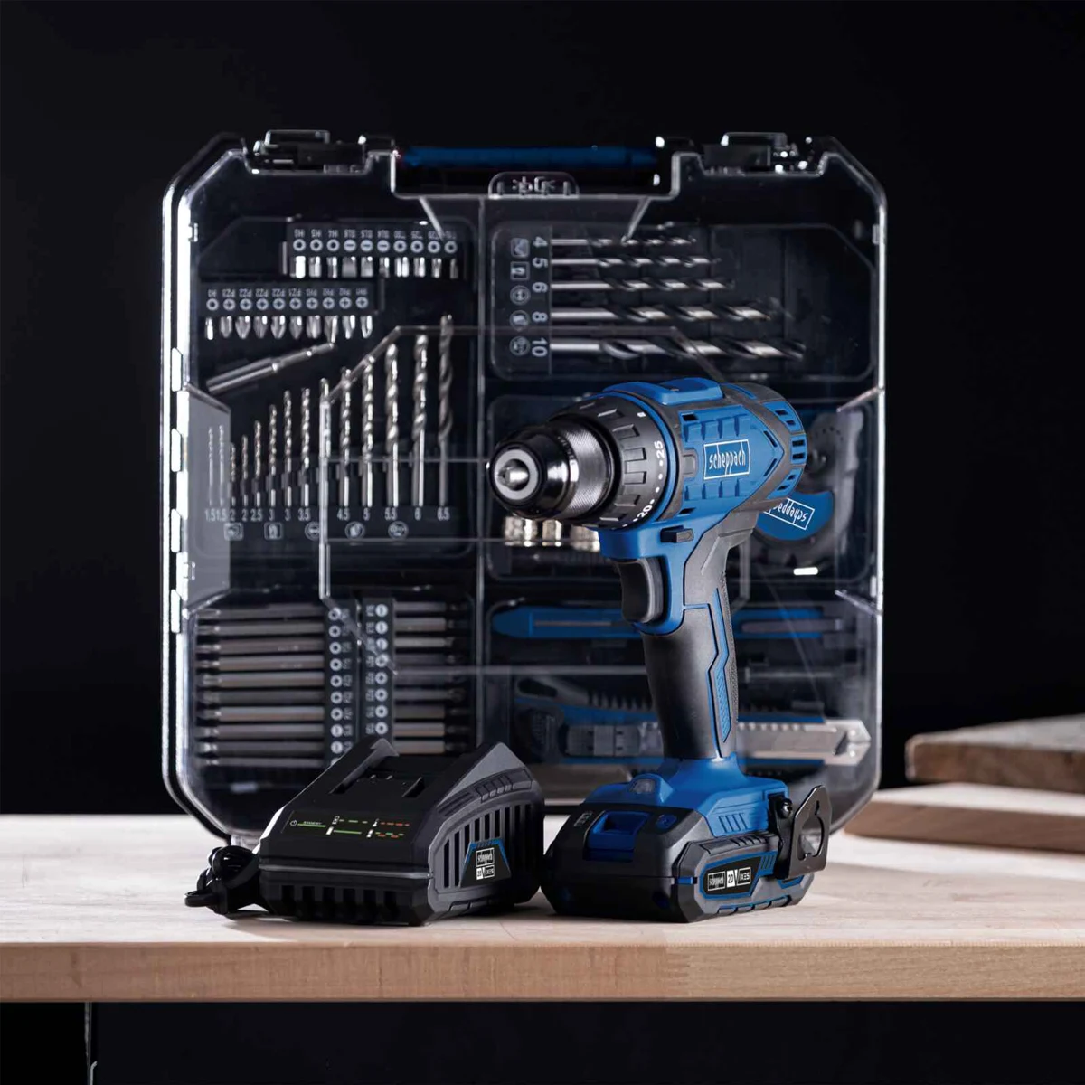 Scheppach aku bušilica odvijač sa 74 komada pribora IXES C-DTB74/1-X – Kit - Image 8
